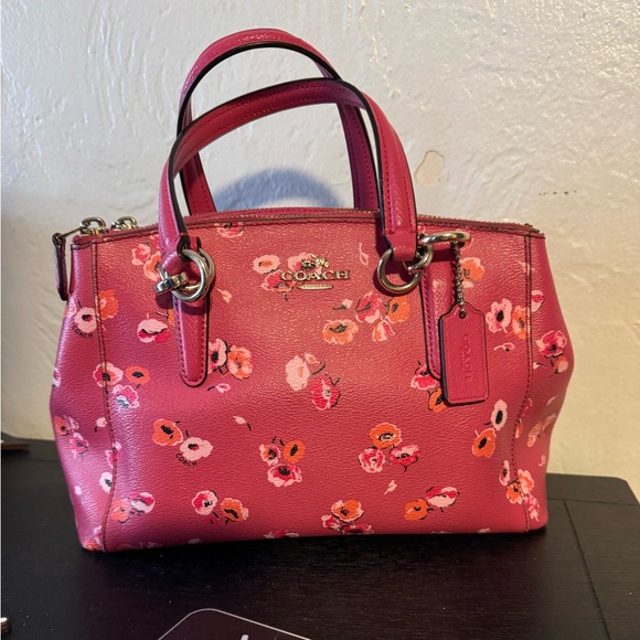 Coach Handbags - Coach Pink Floral Handbag